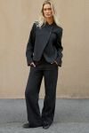 Neo Noir - Bukser - Nathalie Slim Pinstripe Pants - Dark Navy
