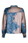 Neo Noir - Skjorte - Massima Paisley Border Blouse - Blue