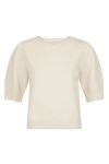 Neo Noir - Strik - Martha Bow Knit Tee - Ivory
