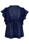 Neo Noir - Top - Jayla S Voile Top - Navy