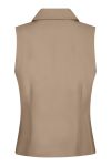 Neo Noir - Vest - Annabella Structure Waistcoat - Dark Taupe