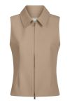 Neo Noir - Vest - Annabella Structure Waistcoat - Dark Taupe