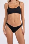 Neo Noir - Badetøj - Skin Sand Crepe Bikini Brief - Black