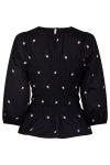 Neo Noir - Bluse - Alberta Rose Blouse - Black