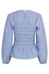Neo Noir - Bluse - Alberta Slim Stripe Blouse - Blue