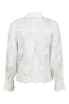 Neo Noir -  Bluse - Amara Big Embroidery Blouse - Off White