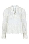 Neo Noir -  Bluse - Amara Big Embroidery Blouse - Off White