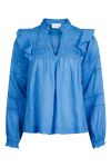 Neo Noir - Bluse - Aroma S Voile Blouse - Blue