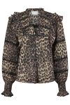 Neo Noir - Bluse - Aurika Leo Voile Blouse - Leopard