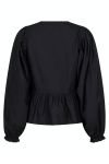 Neo Noir - Bluse - Bessie C Poplin Blouse - Black