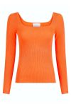 Neo Noir - Bluse - Corine Knit Blouse - Orange