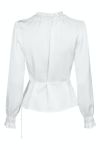 Neo Noir - Bluse - Dessy Heavy Sateen Blouse - White