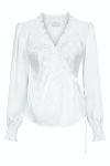 Neo Noir - Bluse - Dessy Heavy Sateen Blouse - White