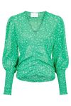 Neo Noir - Bluse - Elani Flower Burst - Green 
