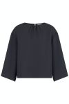 Neo Noir - Bluse - Elio Crepe Blouse - Steel Grey