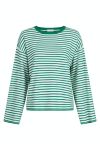 Neo Noir - Bluse - Enna Stripe Knit Blouse - Green