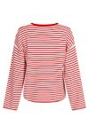 Neo Noir - Bluse - Enna Stripe Knit Blouse - Red