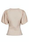 Neo Noir - Bluse - Irina Poplin Blouse - Dark Sand