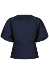 Neo Noir - Bluse - Irina Poplin Blouse - Navy