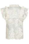 Neo Noir - Bluse - Jayla Big Embroidery Top - Off White