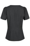 Neo Noir - Bluse - Jules Pinstripe Blouse - Antracit