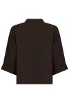 Neo Noir - Bluse - Luma Crepe Blouse - Brown
