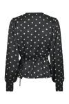 Neo Noir - Bluse - Merry Retro Dot Blouse - Black