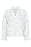 Neo Noir - Bluser - Micah Emb Blouse - White