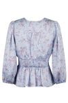 Neo Noir - Bluse - Mirala Mystic Flower Blouse - Light Blue