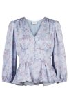 Neo Noir - Bluse - Mirala Mystic Flower Blouse - Light Blue