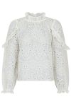Neo Noir - Bluse - Nadira Embroidery Blouse - Ivory