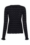 Neo Noir - Bluse - Nelle Glitter Knit Blouse - Black