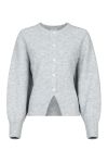 Neo Noir - Bluse - Rex Knit Blouse - Light Grey Melange