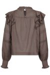 Neo Noir - Bluse - Simkie S Voile Blouse - Light Brown
