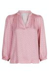 Neo Noir - Bluse - Tara Line Switch Blouse - Pink
