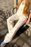 Neo Noir - Bukser - Winnie Deco Flower Pants - Sand