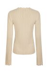 Neo Noir - Bluse - Clara Stitch Knit Blouse - Sand