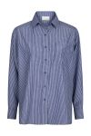 Neo Noir - Skjorte - Dalma B Stripe Stone Shirt - Dark Blue