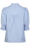 Neo Noir - Bluse - Diana B Stripe Stone Blouse - Light Blue
