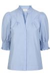 Neo Noir - Bluse - Diana B Stripe Stone Blouse - Light Blue