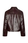 Neo Noir - Jakke - Emilia Patent Jacket - Burgundy