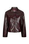 Neo Noir - Jakke - Emilia Patent Jacket - Burgundy