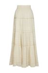 Neo Noir - Nederdel - Felicia S Voile Skirt - Light Yellow