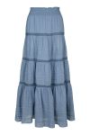 Neo Noir - Nederdel - Felicia S Voile Skirt - Smoke Blue