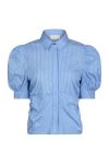Neo Noir - Bluse - Frannie Stripe Shirt - Light Blue