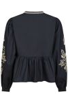 Neo Noir - Bluse - Ginia Emb Blouse - Navy