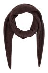 ❤︎ Neo Noir - Halstørklæde - Misty Knit Scarf - Dark brown