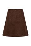 Neo Noir - Nederdel - Hemie Imitated Suede Skirt - Brown