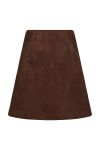 Neo Noir - Nederdel - Hemie Imitated Suede Skirt - Brown