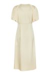 Neo Noir - Kjole - Illana Heavy Sateen Dress - Light Yellow